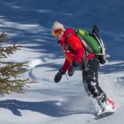 Hors-piste en snowboard