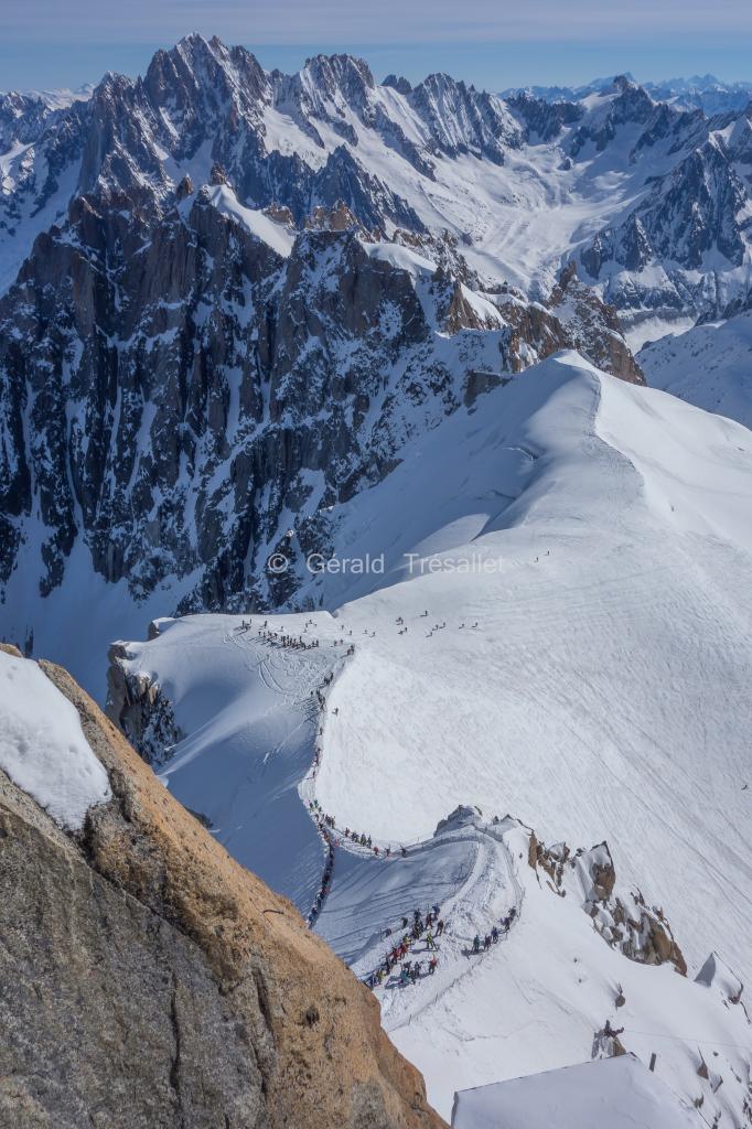 L'Arête vue du sommet. DSC07446