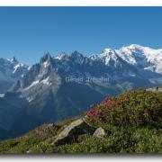 Les Grandes Jorasses, la Mer de Glace et le Mont-Blanc