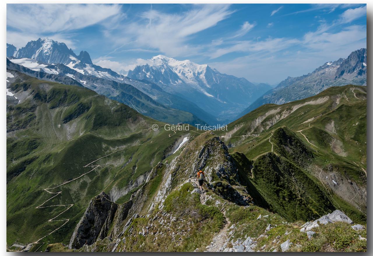 Sur l'arête de la Croix de Fer